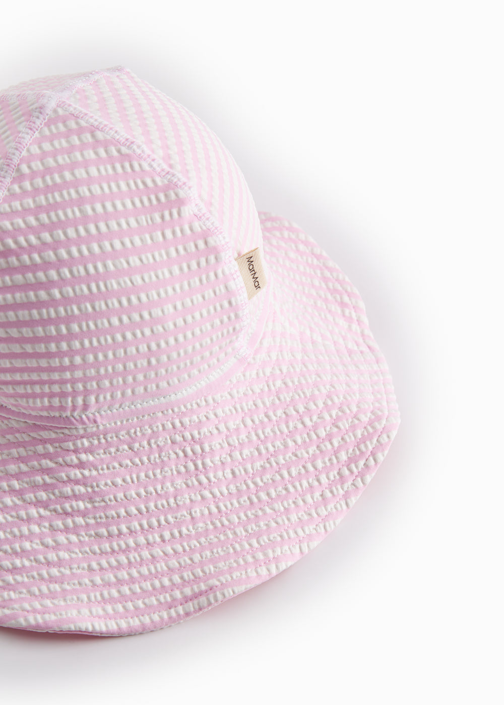 MarMar - Solhat - Alba Splash Long - Seersucker Swim - Pink Stribe