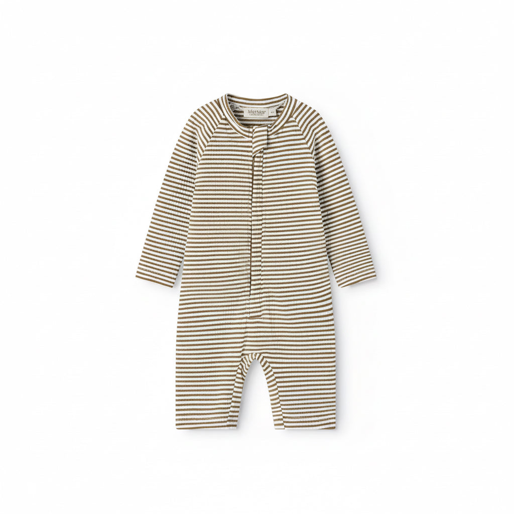 MarMar - Swal Suit - Seersucker Swim - Dark Bronze Stripe