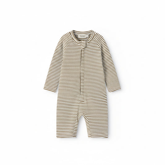 MarMar - Swal Suit - Seersucker Swim - Dark Bronze Stripe