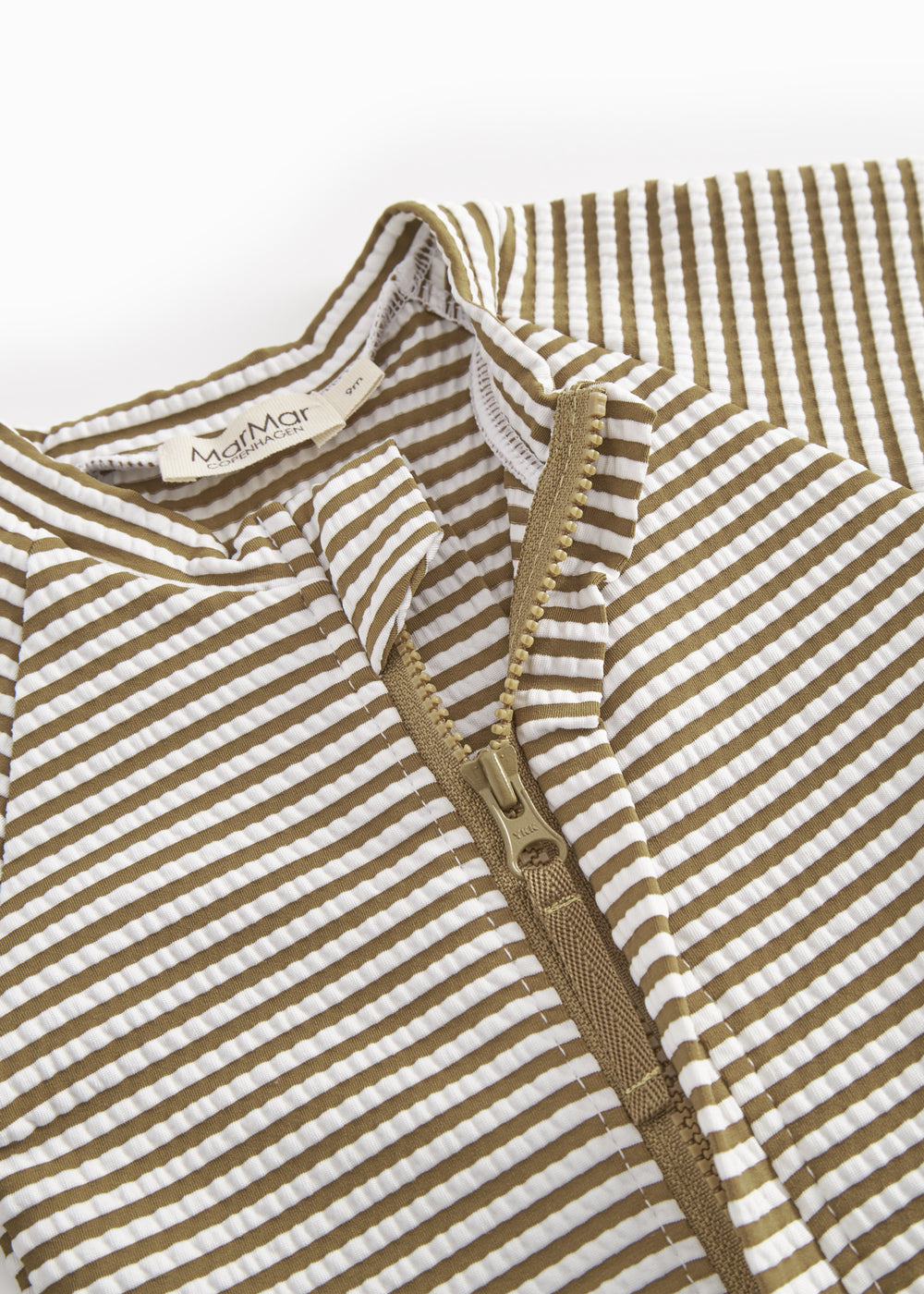MarMar - Swal Suit - Seersucker Swim - Dark Bronze Stripe