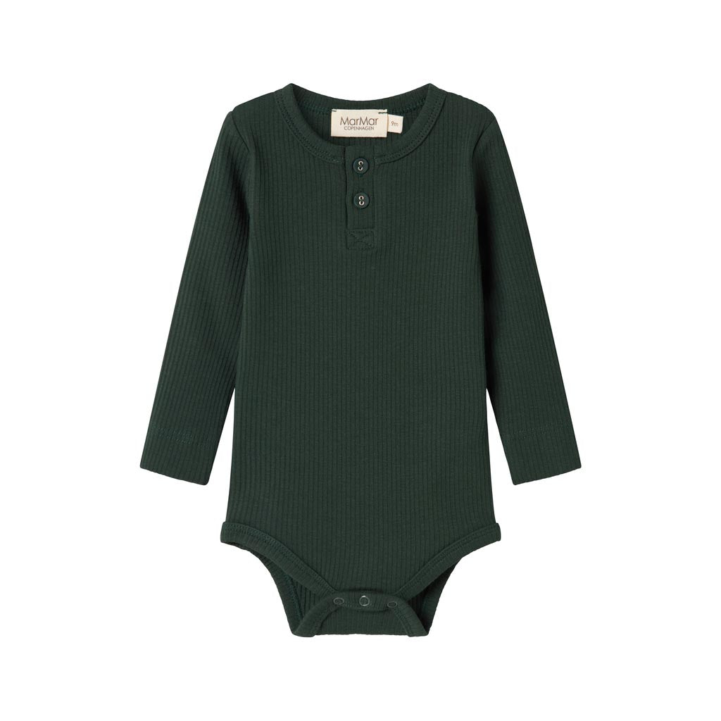 MarMar - Body LS, Bodystocking - Dark Leaf