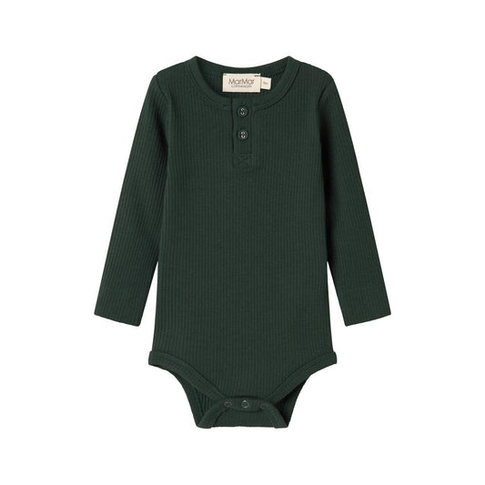 MarMar - Body LS, Bodystocking - Dark Leaf