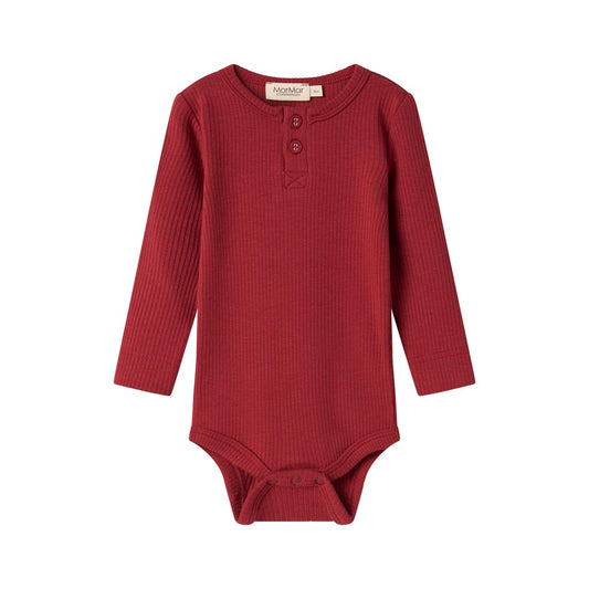 MarMar - Body LS, Bodystocking - Hibiscus Red