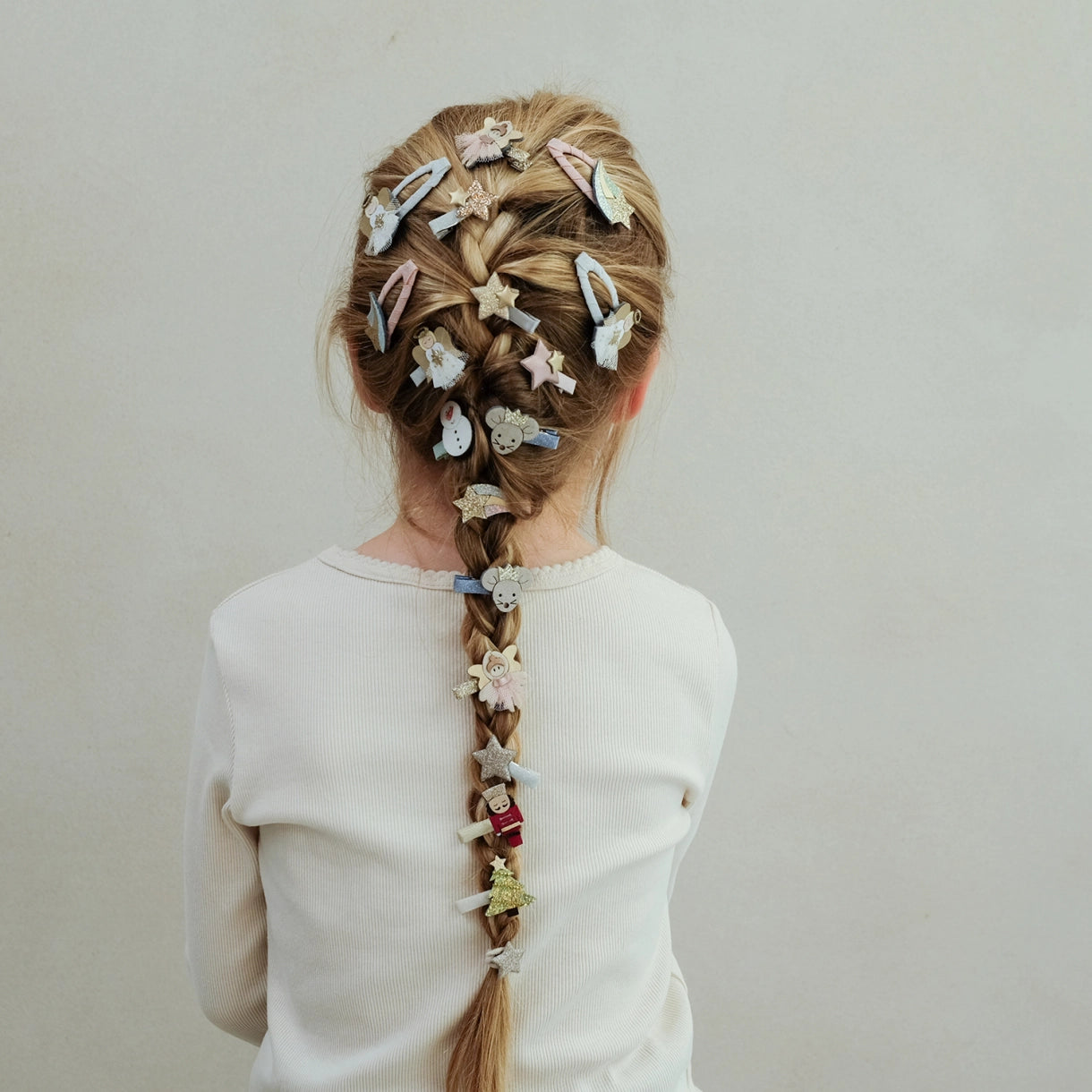 8 hårclips - Mini Angel Christmas