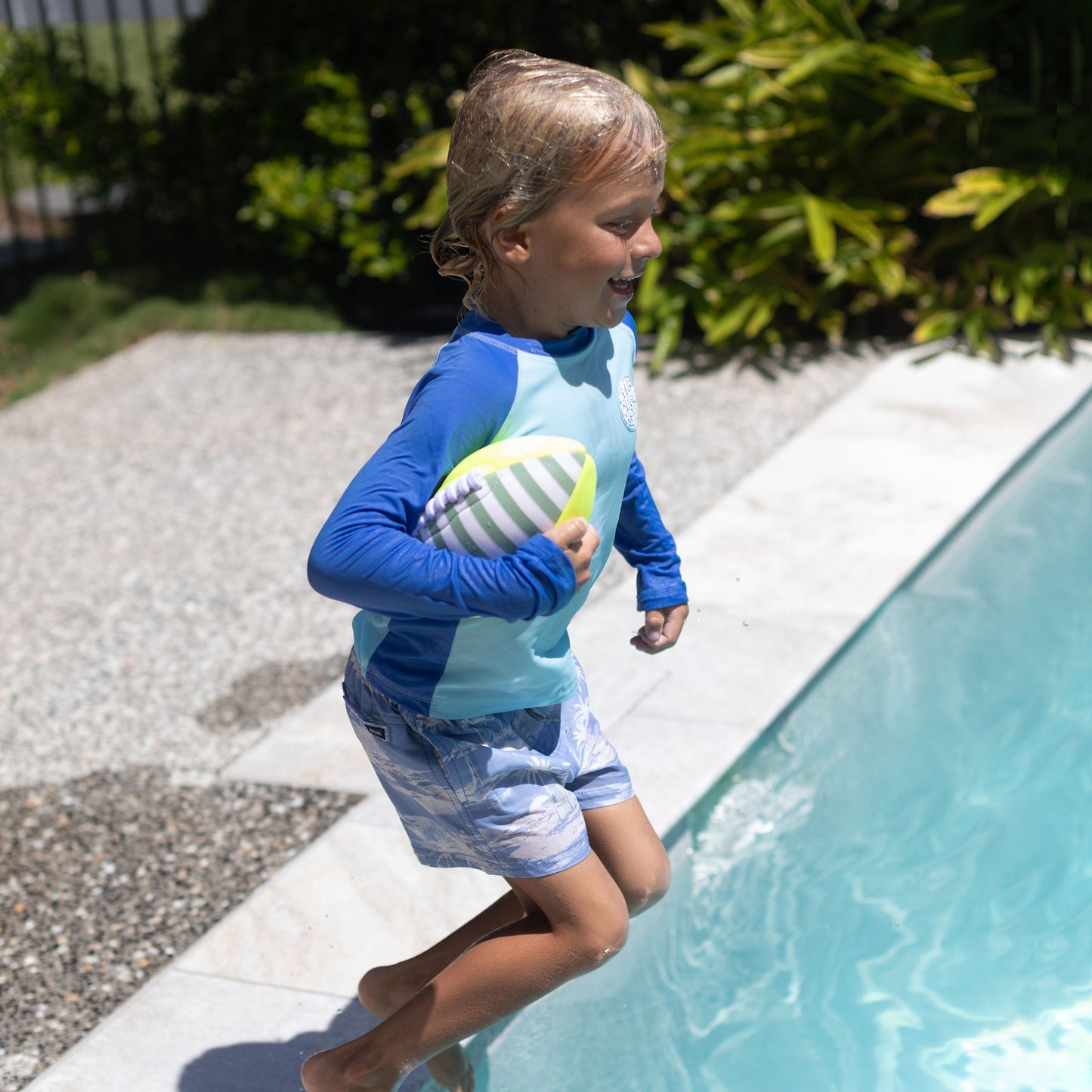 Neoprene Football - Tides Out Citrus