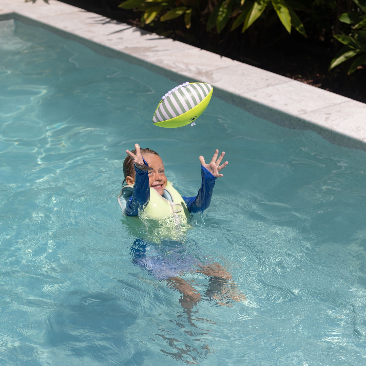 Neoprene Football - Tides Out Citrus