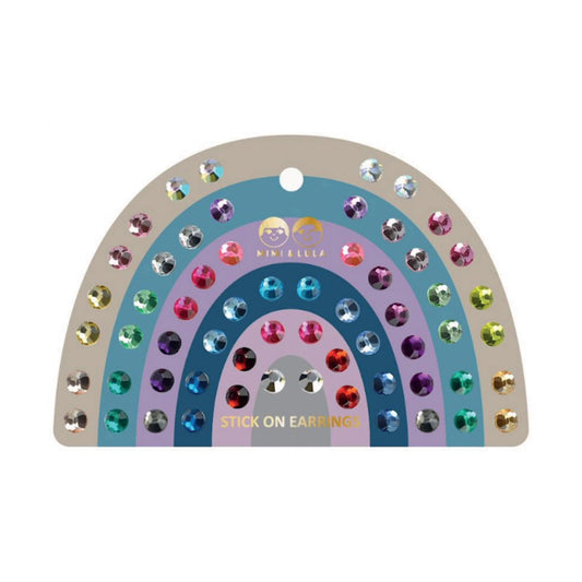 Ørestickers 30 par - Colour Gem Earrings