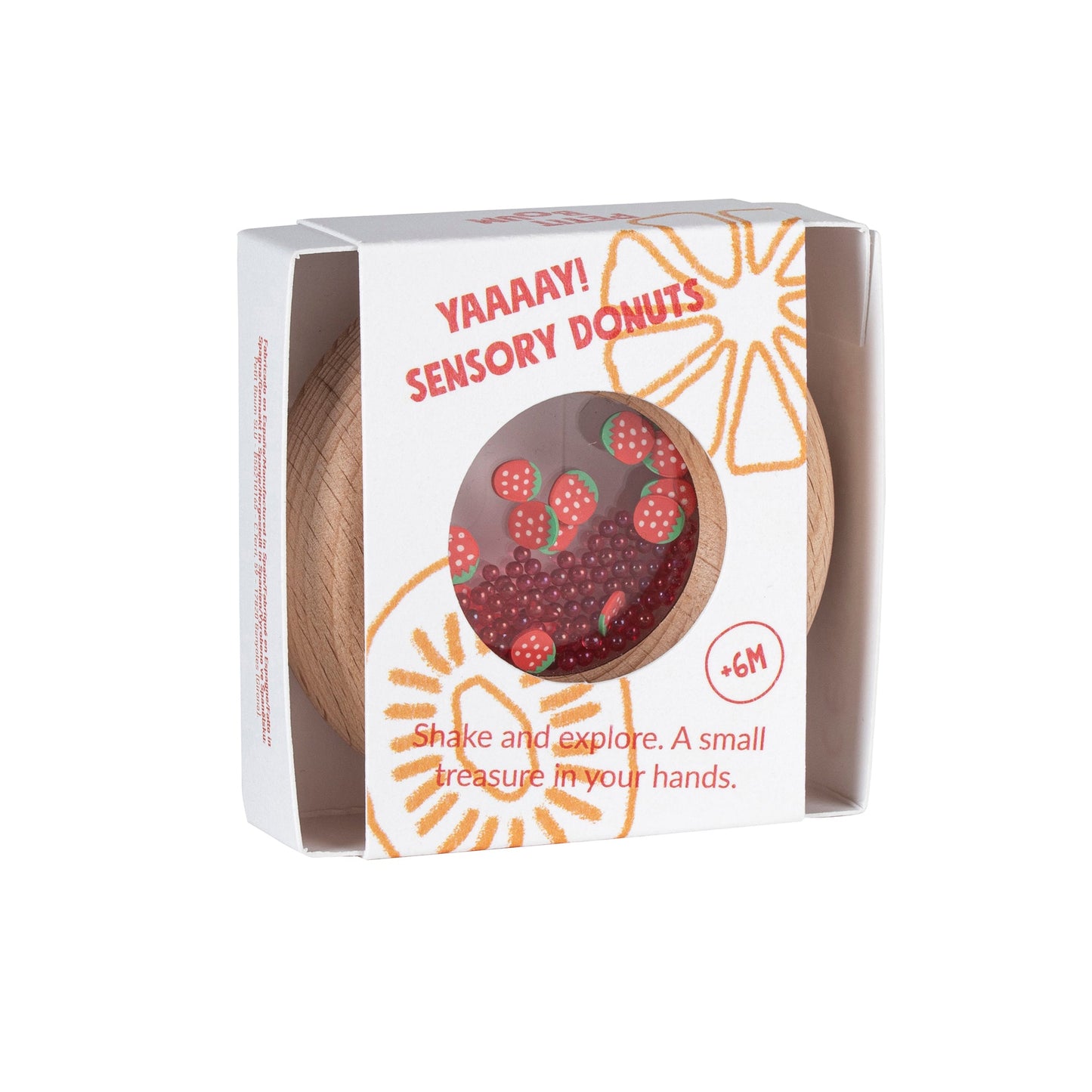 SANSE RANGLE JORDBÆR - SENSORY DONUT STRAWBERRIES  - SANSELEGETØJ