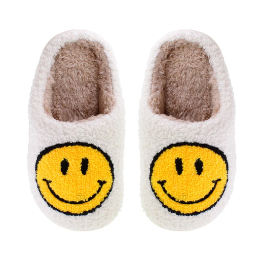 Slippers Smiley - Hvid/Gul