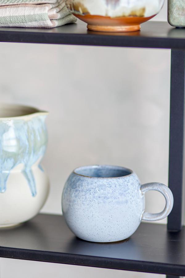 Paula Krus m. Hank - Blå - Stentøj