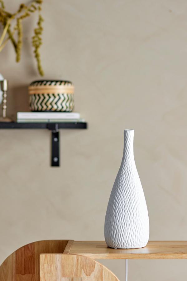 Pela Bordlampe - Hvid - Stentøj