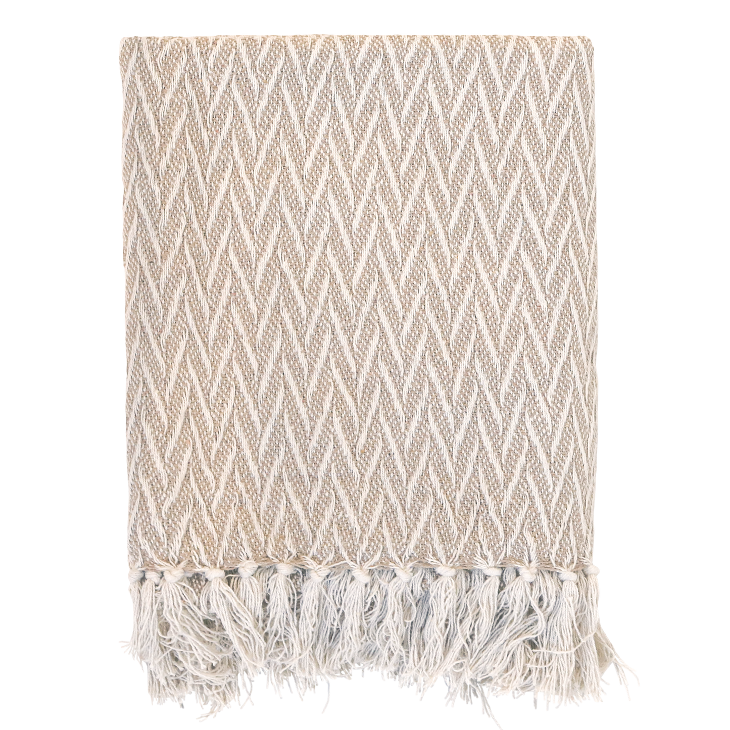 Plaid - Aix Plaid af overskudsgarn - Latte