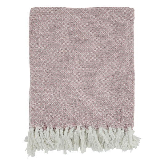 Plaid - Aix Plaid af overskudsgarn - Rosa