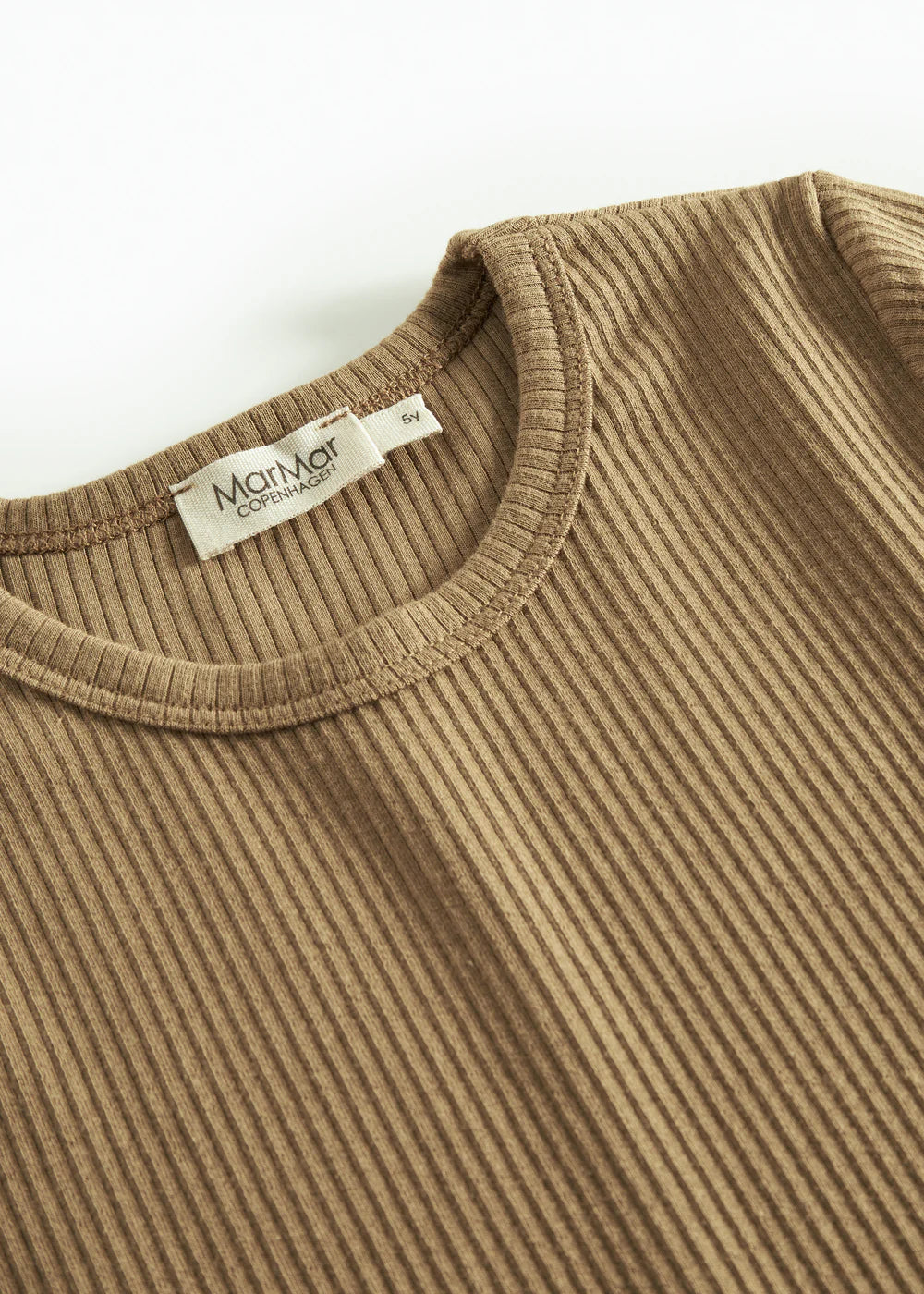 Plain Tee LS, T-shirt - Dark Bronze