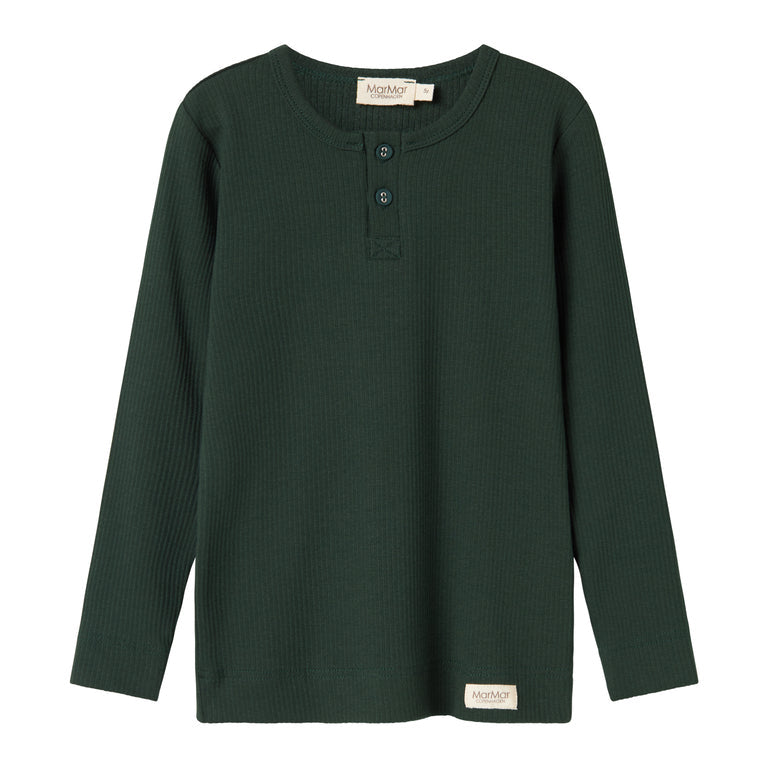 Tee LS, T-shirt - Dark Leaf