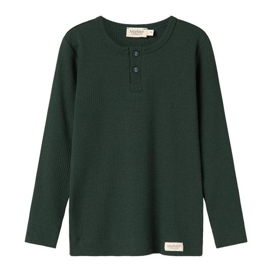 Tee LS, T-shirt - Dark Leaf