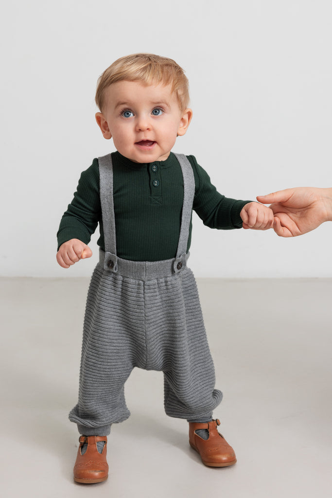 Tee LS, T-shirt - Dark Leaf