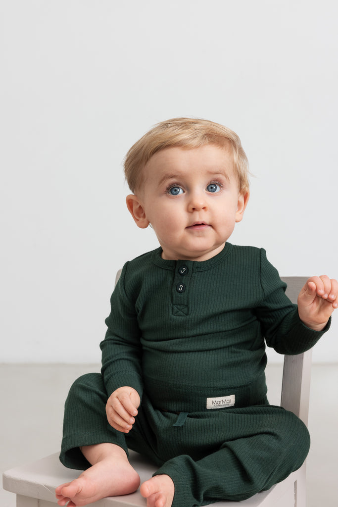 Tee LS, T-shirt - Dark Leaf