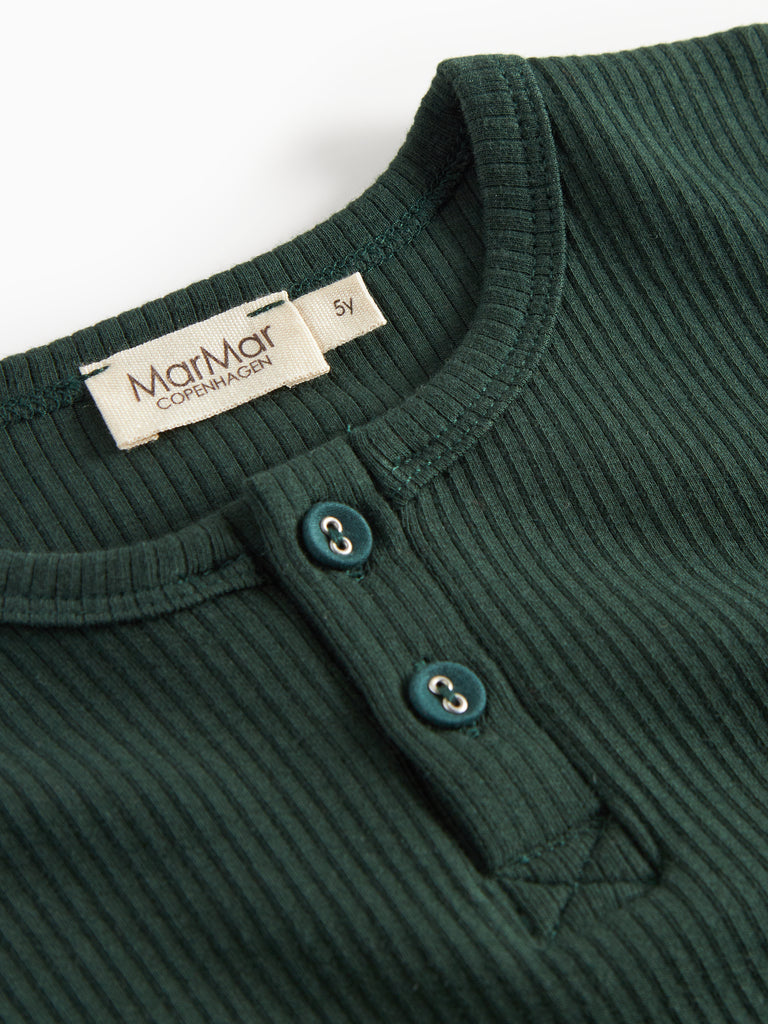 Tee LS, T-shirt - Dark Leaf