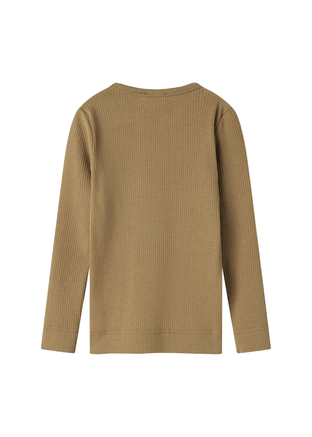 Plain Tee LS, T-shirt - Dark Bronze