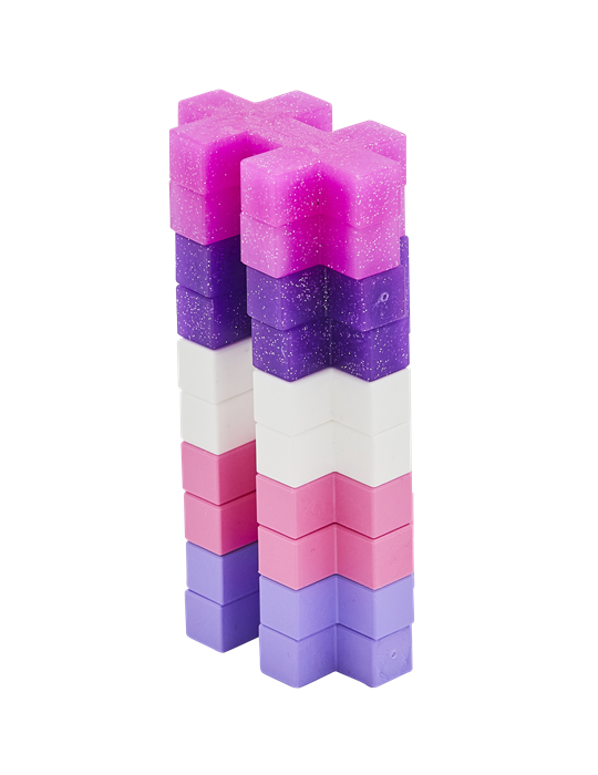 Plus-Plus BIG Glitter 15 stk / rør