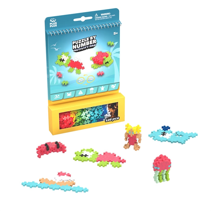 Plus-Plus Ocean Activity Pad – Kreative eventyr under havets overflade