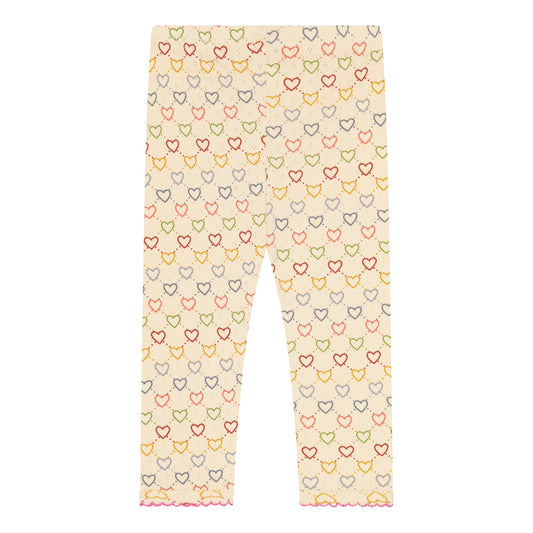 Bukser - Pointelle hearts mini Leggings