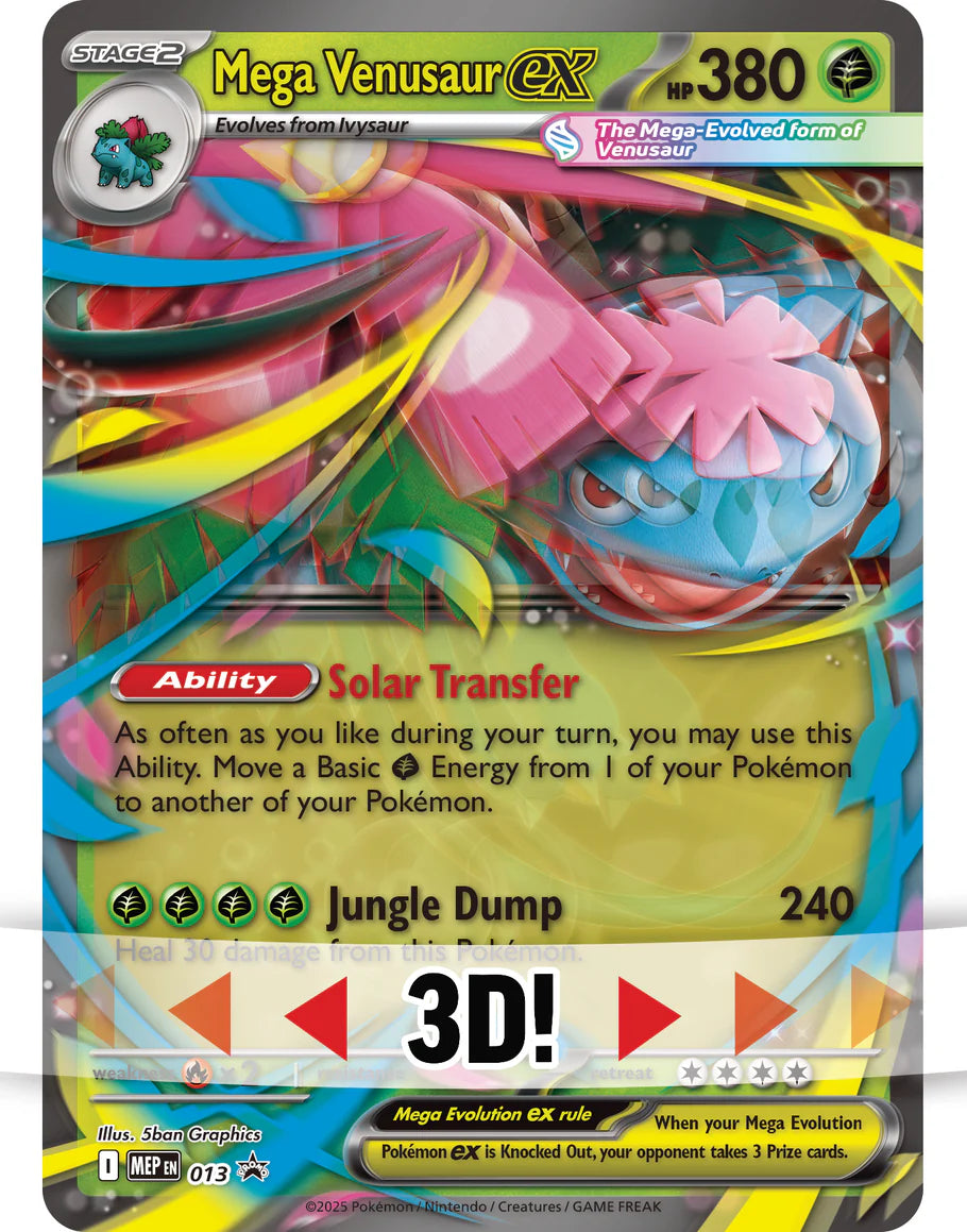 Pokemon ex Box: Mega Venusaur ex Premium Collection (8 Boosters)