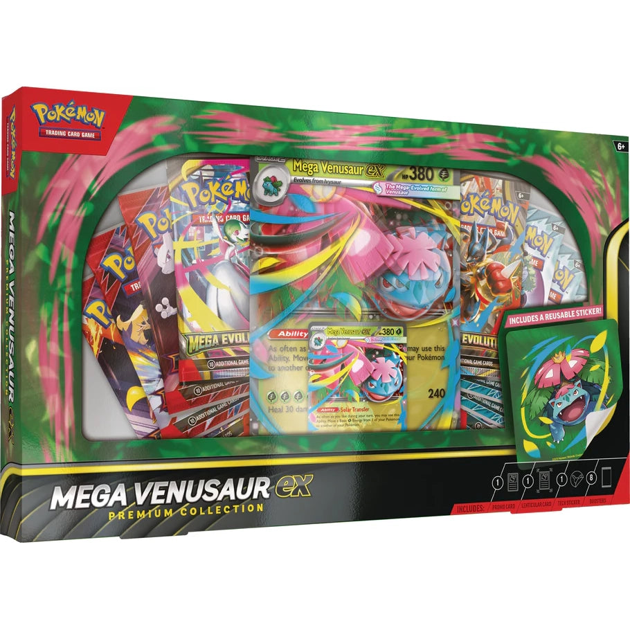 Pokemon ex Box: Mega Venusaur ex Premium Collection (8 Boosters)