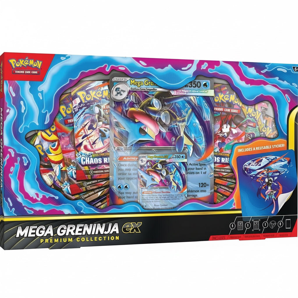 Pokémon ex Box: Mega Greninja ex Premium Collection - Forudbestilling