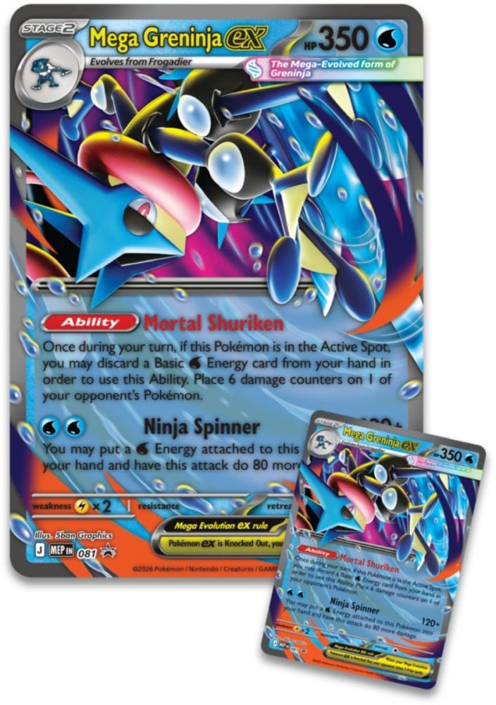 Pokémon ex Box: Mega Greninja ex Premium Collection - Forudbestilling