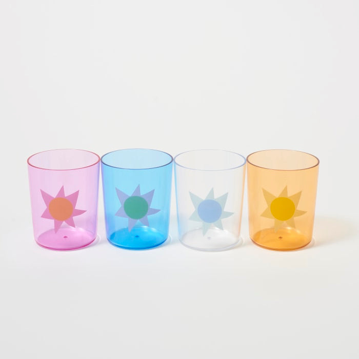 Poolside Highball Tumbler Utopia Multi Set of 4 - SunnyLife