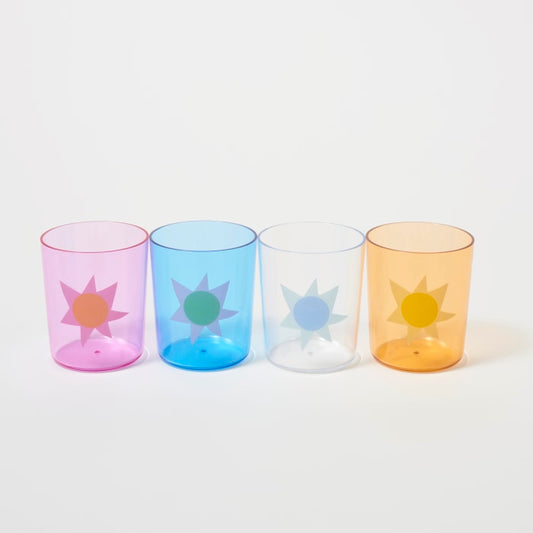Poolside Highball Tumbler Utopia Multi Set of 4 - SunnyLife