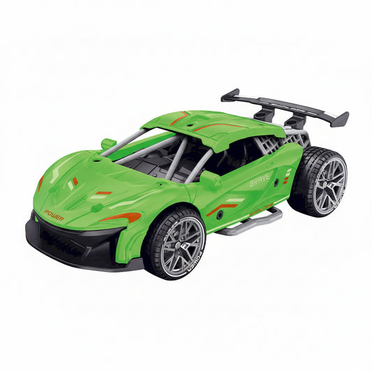 Bil - Pull back car w/sound, green