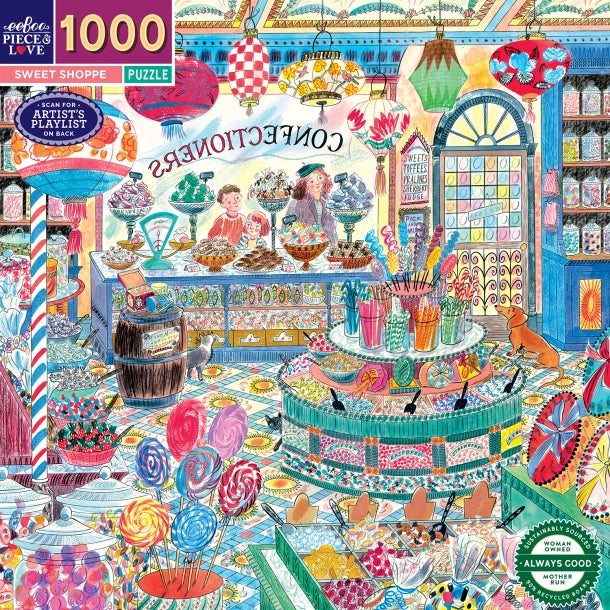 Puslespil 1000 brk - Sweet Shoppe - Eeboo