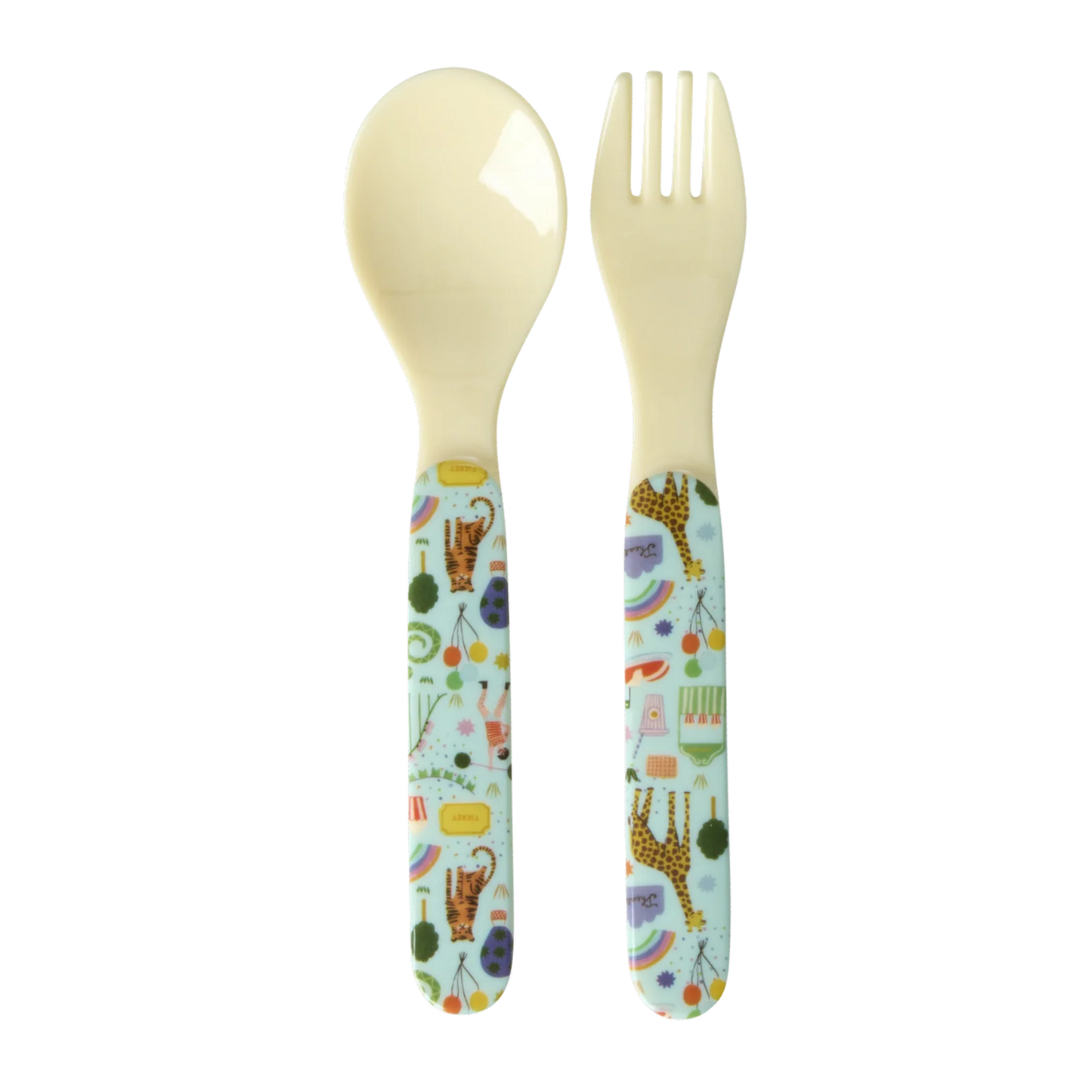 Rice - Babyske og gaffel - Mint - Fun Fair Print