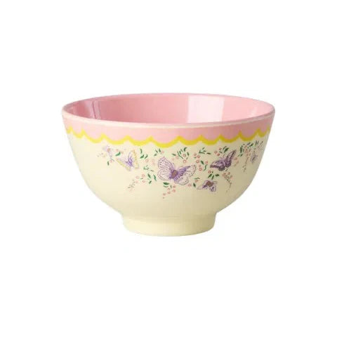 Rice Lille Skål - Creme - Spread Your Wings Print