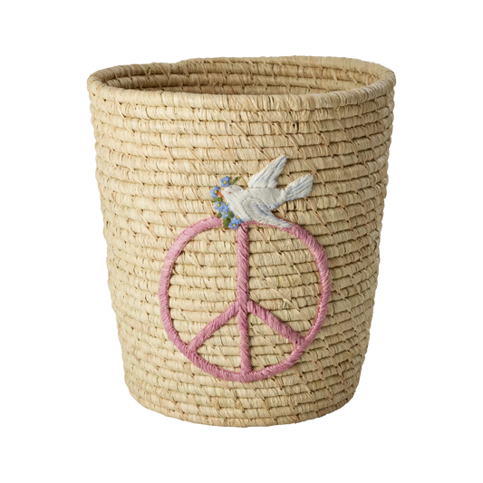Rund Raffia Kurv - Natur - Peace