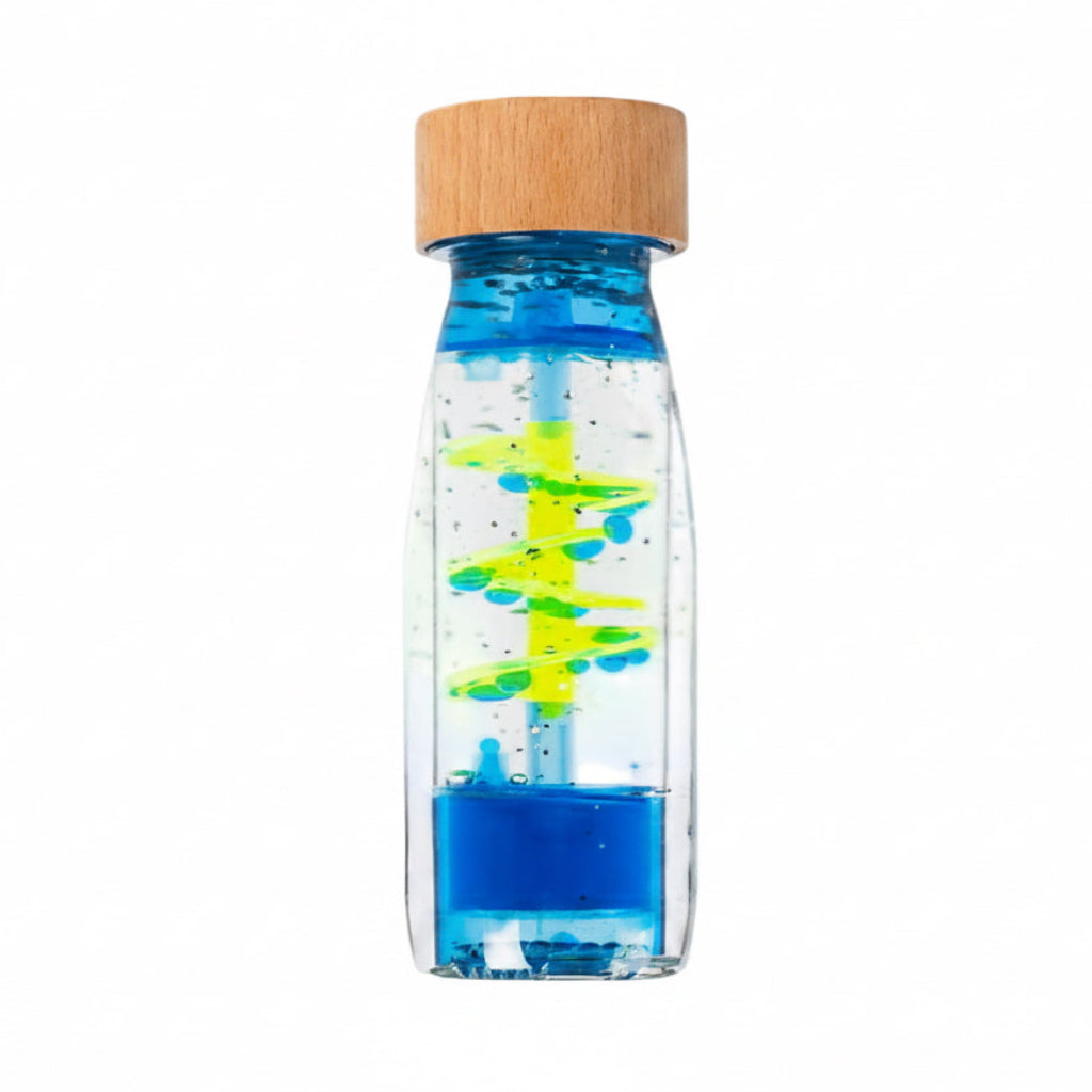 SANSE FLASKE - MOVE BOTTLE SPIRAL BLUE - SANSELEGETØJ