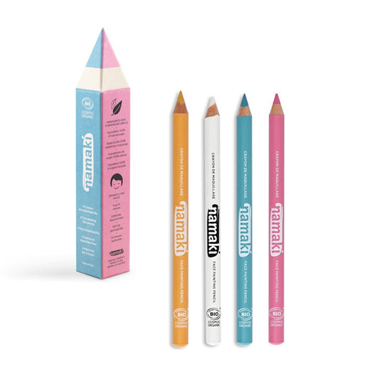 SLIM PENCILS SET YELLOW/PINK/TURQUOISE/WHITE