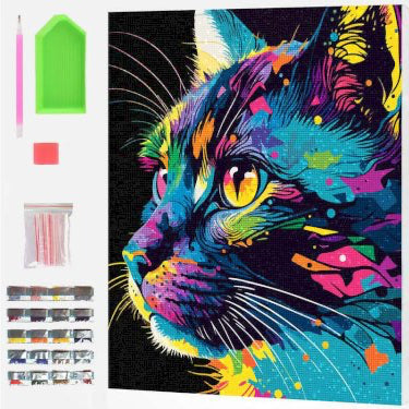 SPLAT PLANET Diamond art på lærred 30x40cm, kat