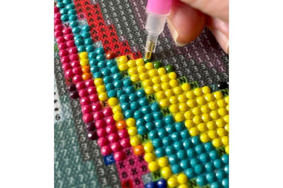 SPLAT PLANET Diamond art på lærred 30x40cm, kat