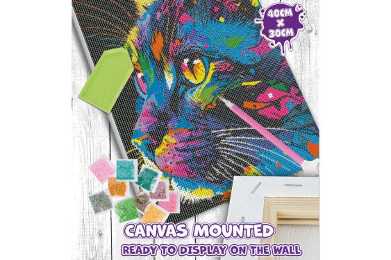 SPLAT PLANET Diamond art på lærred 30x40cm, kat