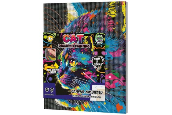 SPLAT PLANET Diamond art på lærred 30x40cm, kat