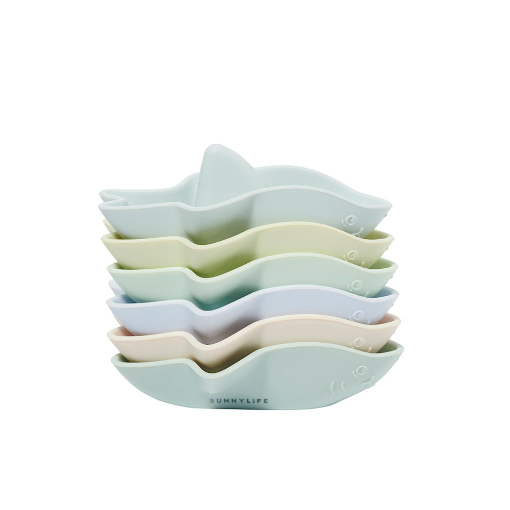Badedyr - Silicone Splash Toys Sharkboat