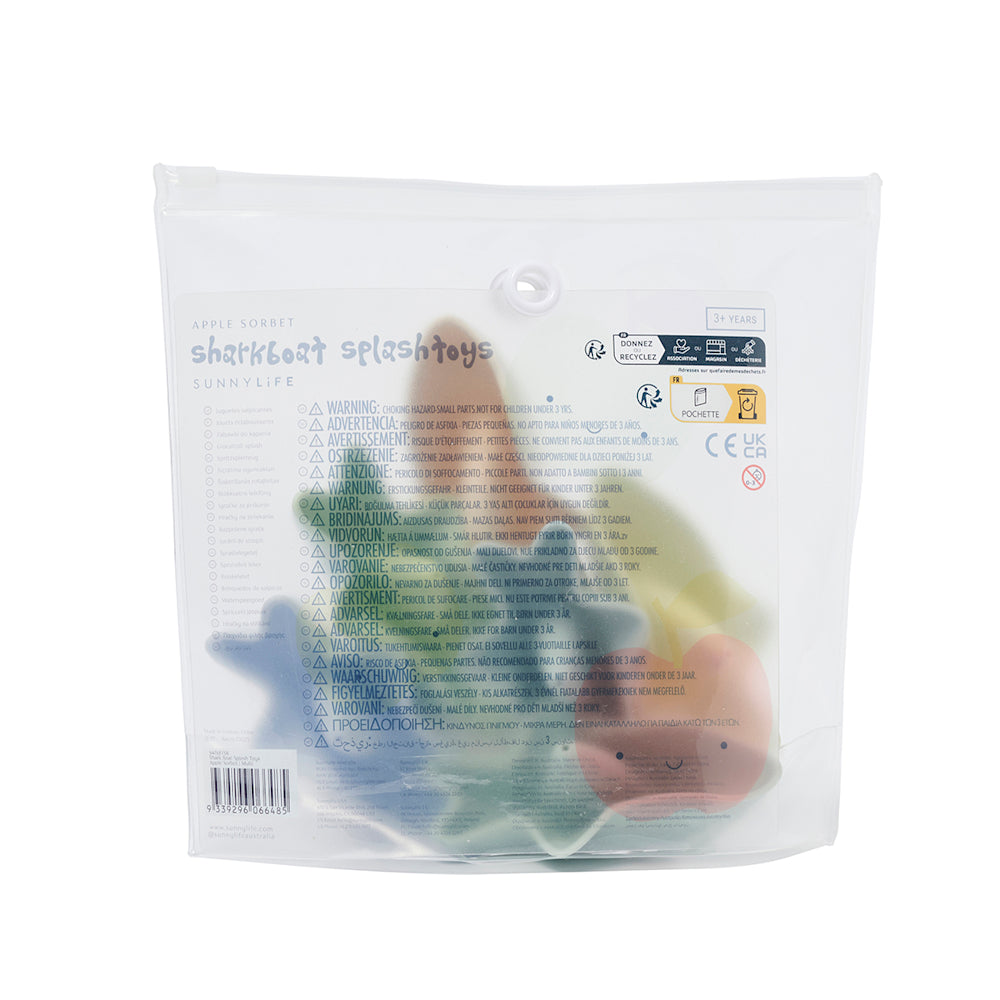 Badedyr - Silicone Splash Toys Sharkboat