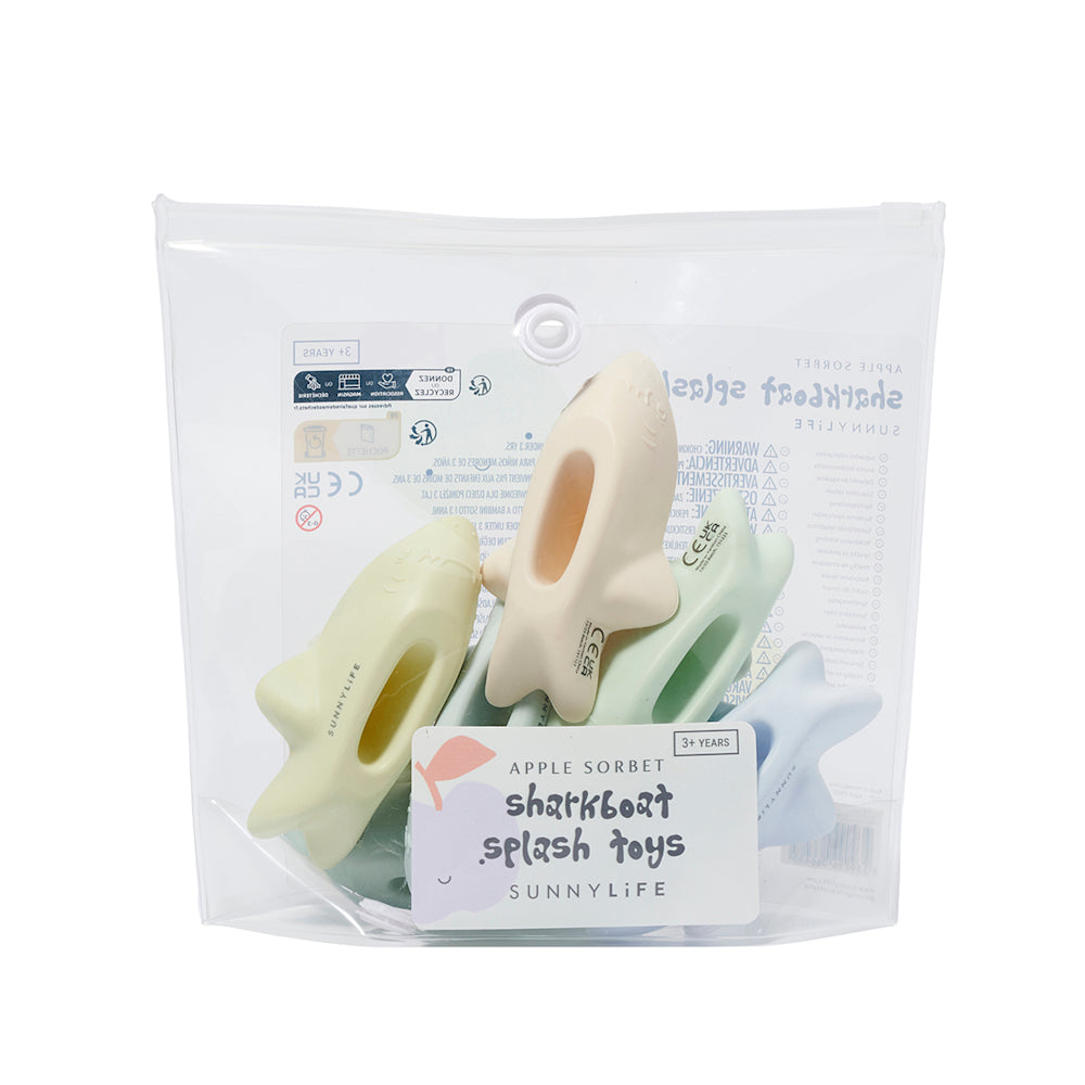 Badedyr - Silicone Splash Toys Sharkboat