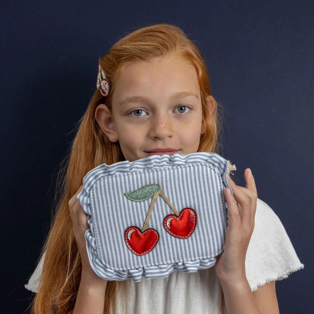 Skuldertaske - Striped Cherry Mon Cheri - Mimi & Lula