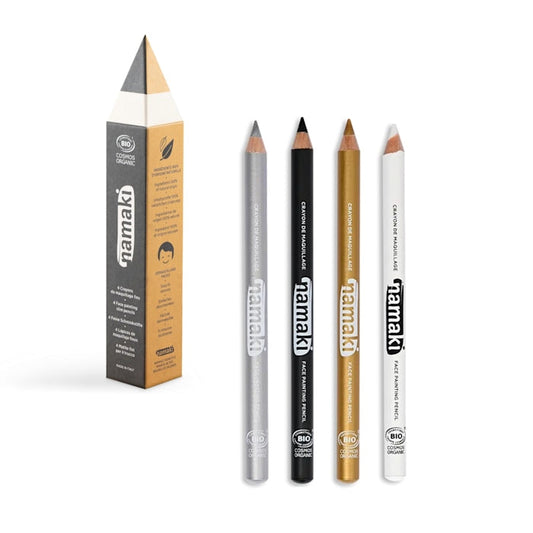 Slim Pencils Set Gold/Silver/Black/White
