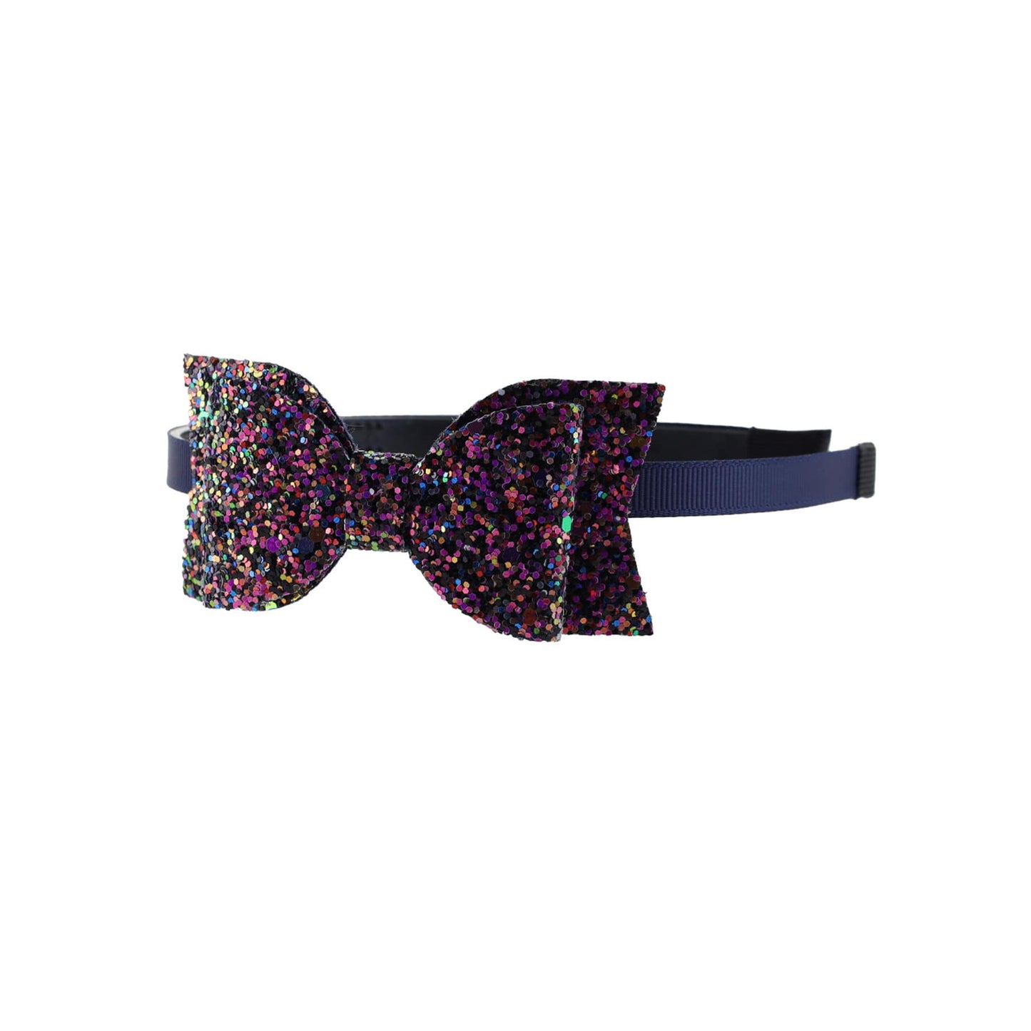 Sløjfe Glimer Hårbøjle - Navy